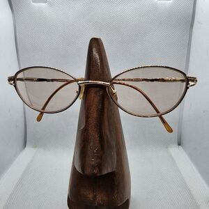 Diane Von Furstenberg Gold & Brown Prescription Glasses Frames